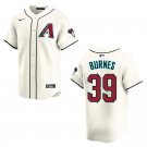 Diamondbacks #39 Corbin Burnes Cream Stitched Jersey