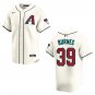 Diamondbacks #39 Corbin Burnes Cream Stitched Jersey