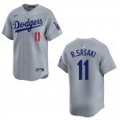 Dodgers #11 Roki Sasaki Gray Stitched Jersey