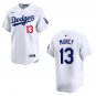 Dodgers #13 Max Muncy White Stitched Jersey
