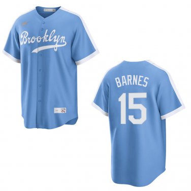 Dodgers #15 Austin Barnes Light Blue Stitched Jersey