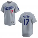 Dodgers #17 Shohei Ohtani Gray Stitched Jersey