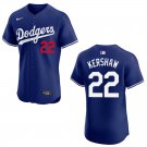 Dodgers #22 Clayton Kershaw Royal Blue Stitched Jersey
