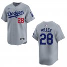 Dodgers #28 Bobby Miller Gray Stitched Jersey
