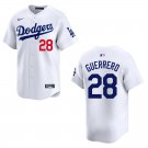 Dodgers #28 Pedro Guerrero White Stitched Jersey
