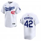 Dodgers #42 Jackie Robinson White Stitched Jersey