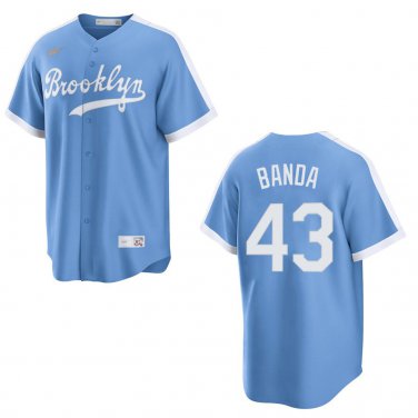 Dodgers #43 Anthony Banda Light Blue Stitched Jersey