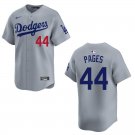 Dodgers #44 Andy Pages Gray Stitched Jersey