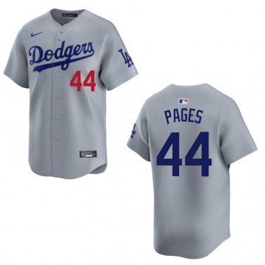 Dodgers #44 Andy Pages Gray Stitched Jersey