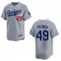 Dodgers #49 Blake Treinen Gray Stitched Jersey