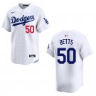 Dodgers #50 Mookie Betts White Stitched Jersey Dodgers #50 Mookie Betts White Stitched Jersey