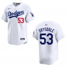 Dodgers #53 Don Drysdale White Stitched Jersey
