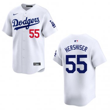 Dodgers #55 Orel Hershiser White Stitched Jersey