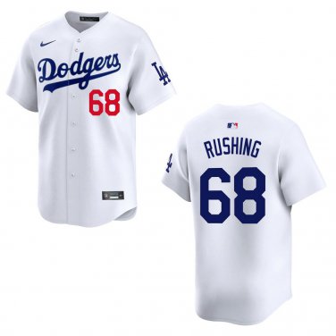 Dodgers #68 Dalton Rushing White Stitched Jersey