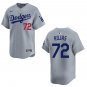 Dodgers #72 Miguel Rojas Gray Stitched Jersey
