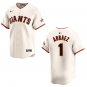 Giants #1 Luis Arraez Cream Stitched Jersey