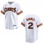 Giants #2 Willy Adames White Throwback Stitched Jersey