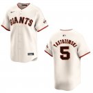 Giants #5 Mike Yastrzemski Cream Stitched Jersey