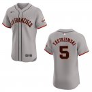Giants #5 Mike Yastrzemski Gray Stitched Jersey
