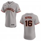 Giants #16 Rafael Devers Gray Stitched Jersey