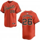 Giants #26 Matt Chapman Orange Stitched Jersey