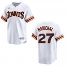 Giants #27 Juan Marichal White Throwback Stitched Jersey