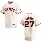 Giants #27 Willy Adames Cream Stitched Jersey