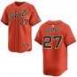 Giants #27 Willy Adames Orange Stitched Jersey