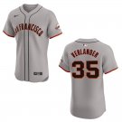 Giants #35 Justin Verlander Gray Stitched Jersey