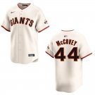 Giants #44 Willie McCovey Cream Stitched Jersey