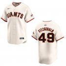 Giants #49 Tyler Fitzgerald Cream Stitched Jersey