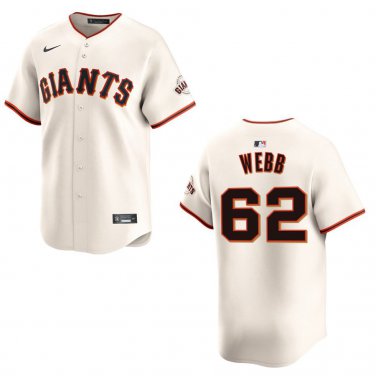 Giants #62 Logan Webb Cream Stitched Jersey