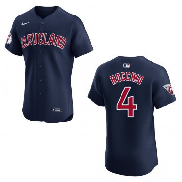 Guardians #4 Brayan Rocchio Navy Stitched Jersey