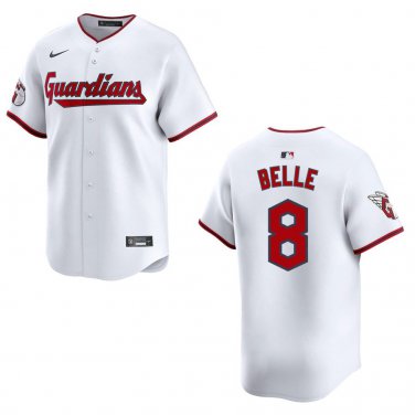 Guardians #8 Albert Belle White Stitched Jersey