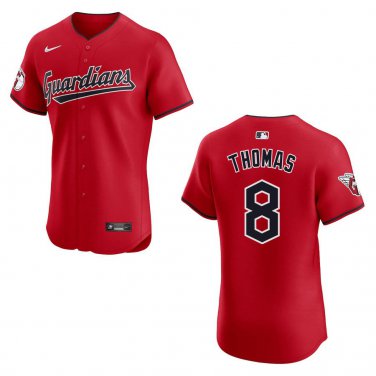 Guardians #8 Lane Thomas Red Stitched Jersey