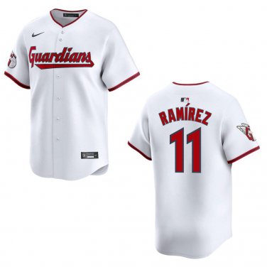 Guardians #11 Jose Ramirez White Stitched Jersey