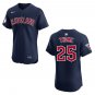 Guardians #25 Jim Thome Navy Stitched Jersey