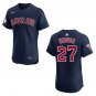 Guardians #27 Austin Hedges Navy Stitched Jersey