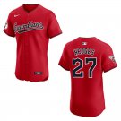 Guardians #27 Austin Hedges Red Stitched Jersey