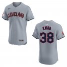 Guardians #38 Steven Kwan Gray Stitched Jersey