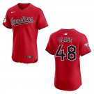 Guardians #48 Emmanuel Clase Red Stitched Jersey