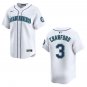 Mariners #3 J.P. Crawford White Stitched Jersey