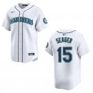 Mariners #15 Kyle Seager  White Stitched Jersey