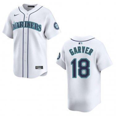 Mariners #18 Mitch Garver White Stitched Jersey