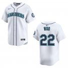 Mariners #22 Bryan Woo White Stitched Jersey