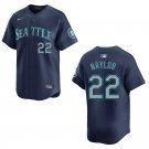 Mariners #22 Josh Naylor Navy Stitched Jersey