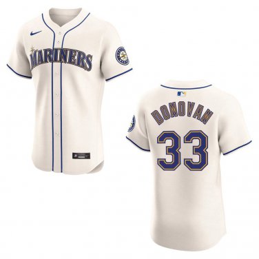 Mariners #33 Brendan Donovan Cream Stitched Jersey