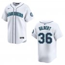 Mariners #36 Logan Gilbert White Stitched Jersey