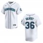 Mariners #36 Logan Gilbert White Stitched Jersey