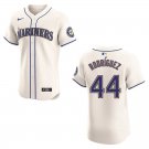 Mariners #44 Julio Rodriguez Cream Stitched Jersey